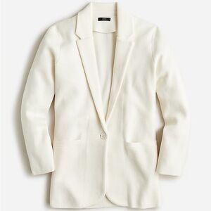 J. Crew Cecile Relaxed Sweater Blazer - Cream, women’s size M
